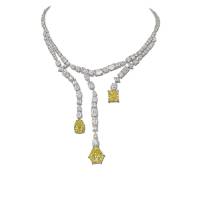 Yellow and White Diamond Necklace | Genève 🇨🇭