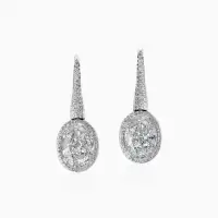 Oval Solitaire Earrings | Dubai 🇦🇪