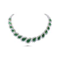 Pear Shape Emerald Harmony Necklace | Riyadh 🇸🇦