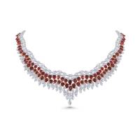 Flame Ruby Regalia Diamond Necklace | Riyadh 🇸🇦