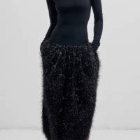 DARKPARK FLORA DRESS WITH LUREX TULIP SKIRT - BLACK | Paris 🇫🇷