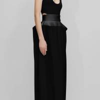 BEVZA STRUCTURED SKIRT - BLACK | Paris 🇫🇷