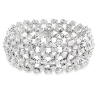 George Hakim High Jewellery bracelet set with diamonds in 18K white gold | Beirut 🇱🇧