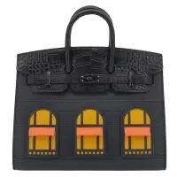 HERMES BIRKIN 20 FAUBOURG MIDNIGHT HOUSE SO BLACK | NY 🇺🇸