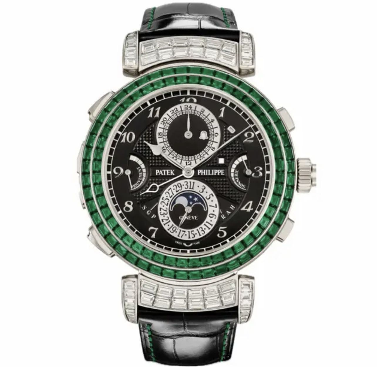 Patek Philippe Grand Complications 6300/403G-001 Grandmaster Chime White Gold Emeralds | NY 🇺🇸