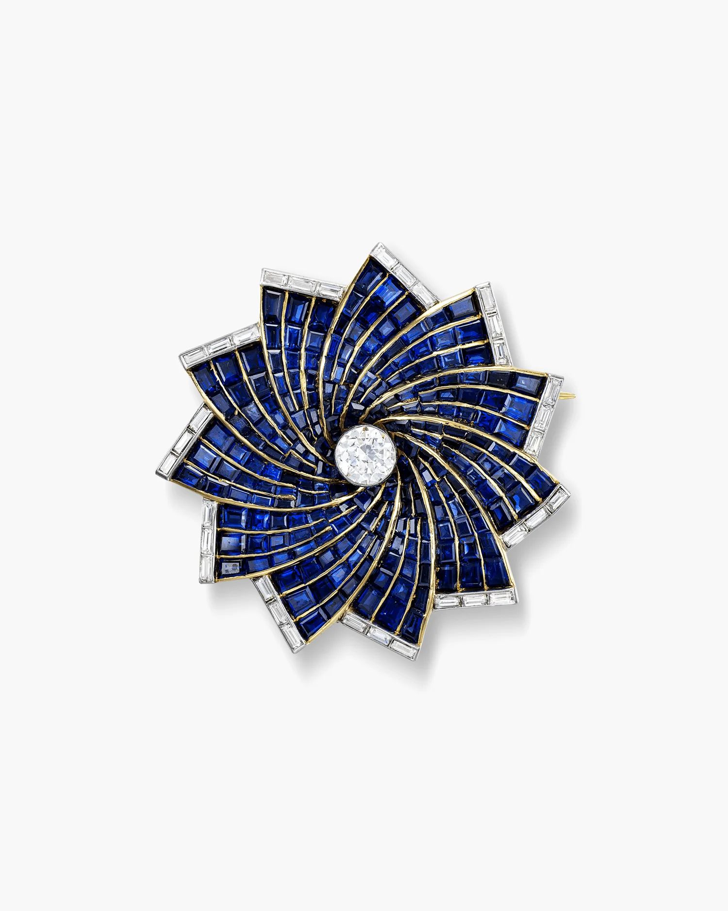 Retro Sapphire and Diamond Brooch | Central 🇭🇰
