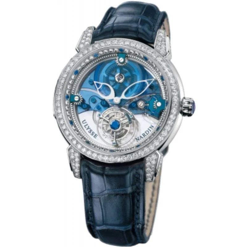Ulysse Nardin 18k Royal Blue Tourillon #21 w/ Diamond Dial and Bezel | NY 🇺🇸