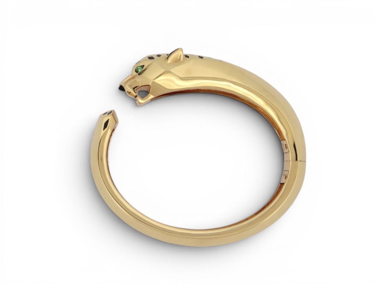 CARTIER Bracelet Panthere Tsavorit Garnet Onyx 17cm | Paris 🇫🇷
