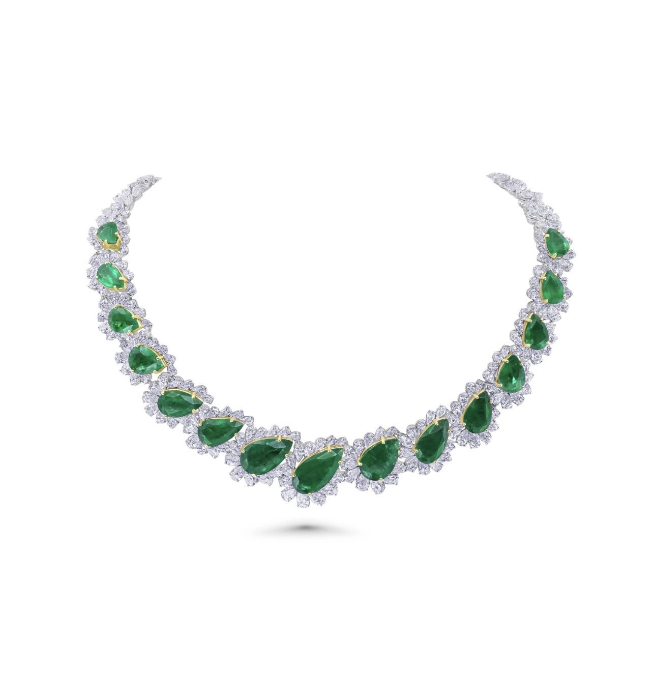 Pear Shape Emerald Harmony Necklace | Riyadh 🇸🇦