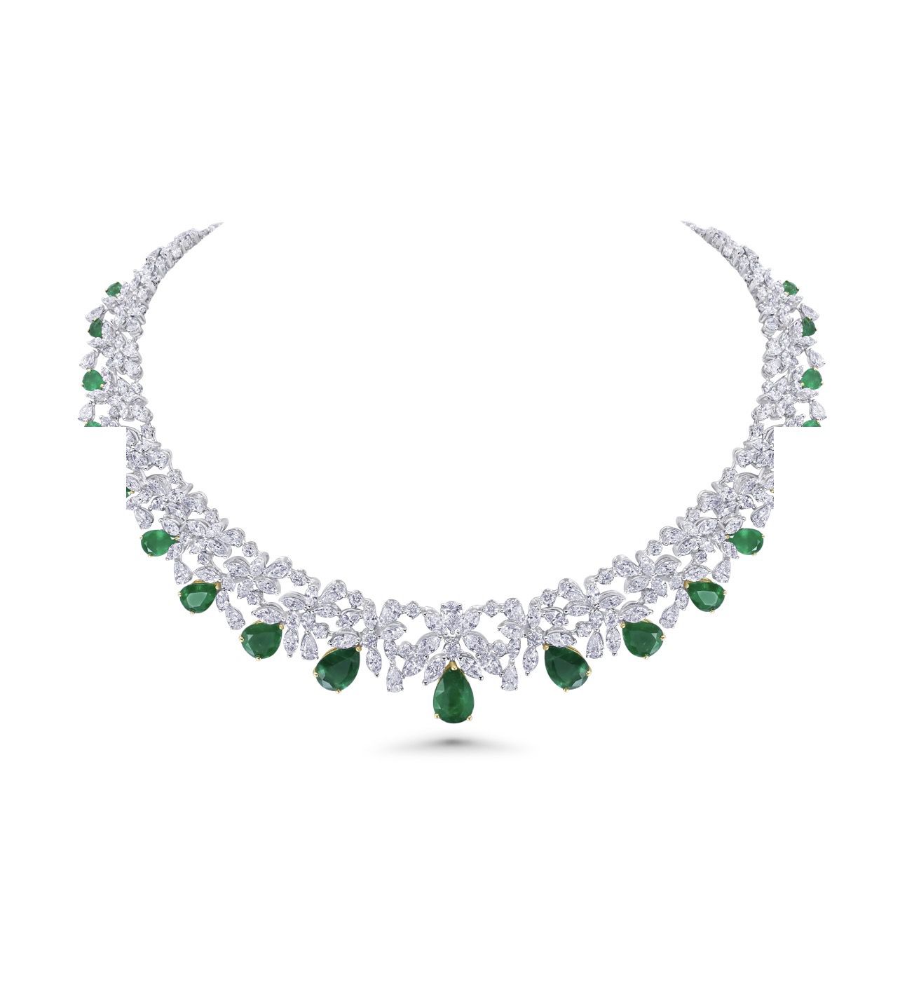 Emerald Symphony Diamond Necklace | Riyadh 🇸🇦