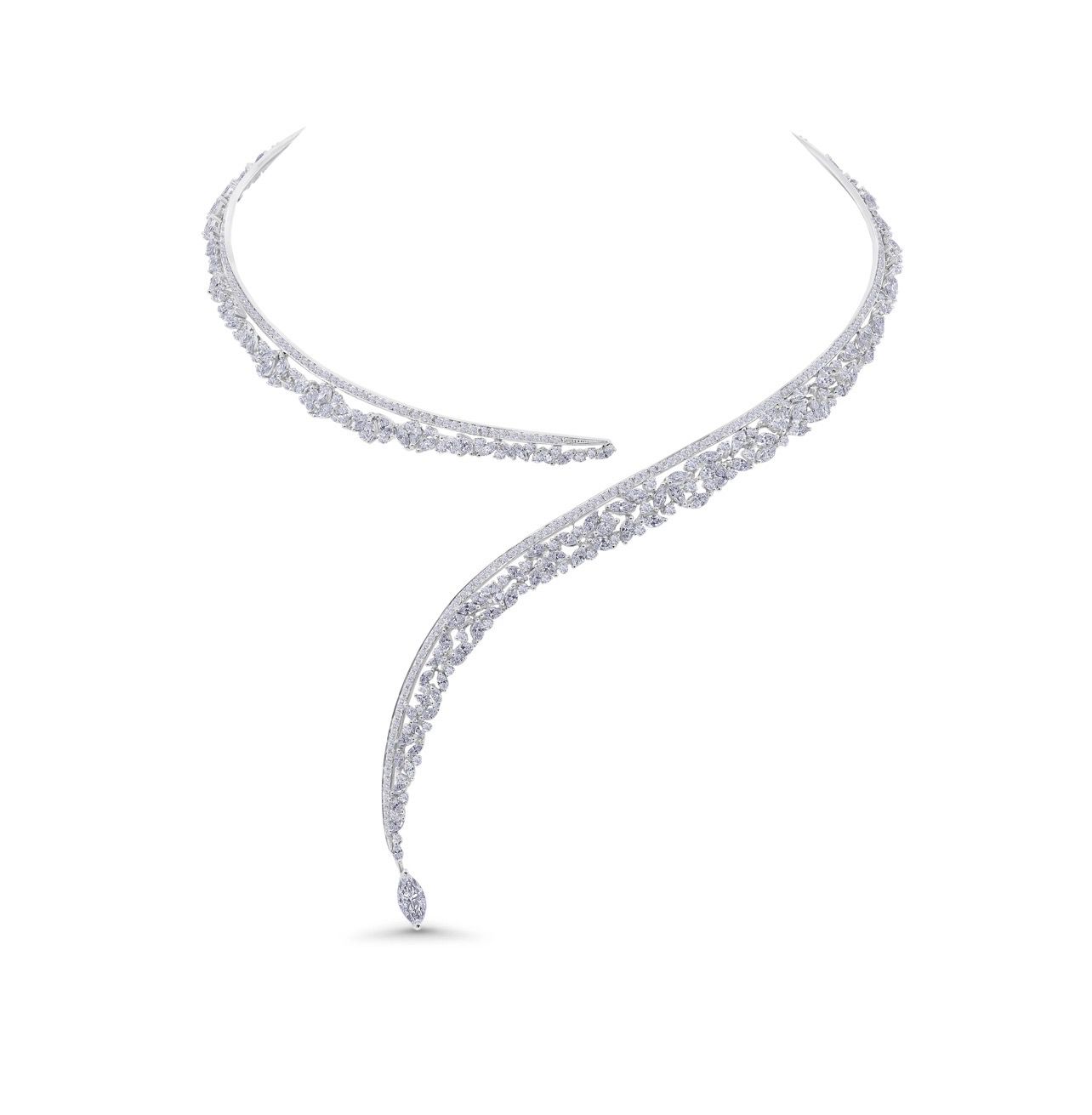 Celestial Curve Diamond Necklace | Riyadh 🇸🇦