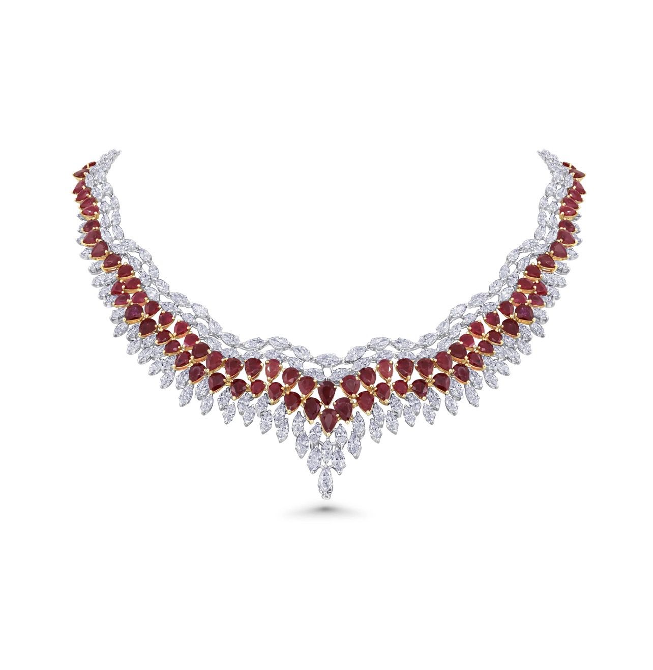 Flame Ruby Regalia Diamond Necklace | Riyadh 🇸🇦