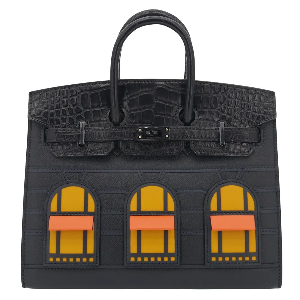 HERMES BIRKIN 20 FAUBOURG MIDNIGHT HOUSE SO BLACK | NY 🇺🇸