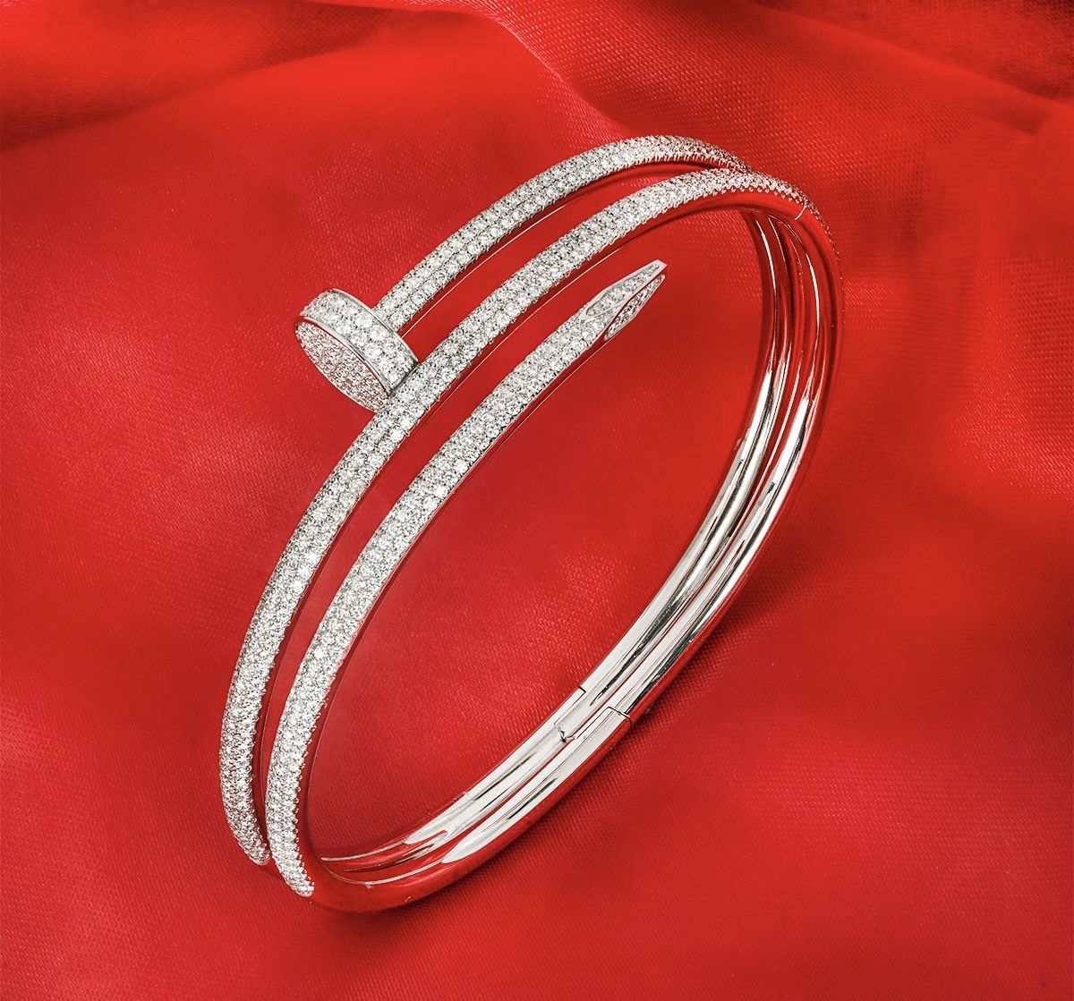 Cartier White Gold & Diamond Juste Un Clou Bracelet | London 🇬🇧